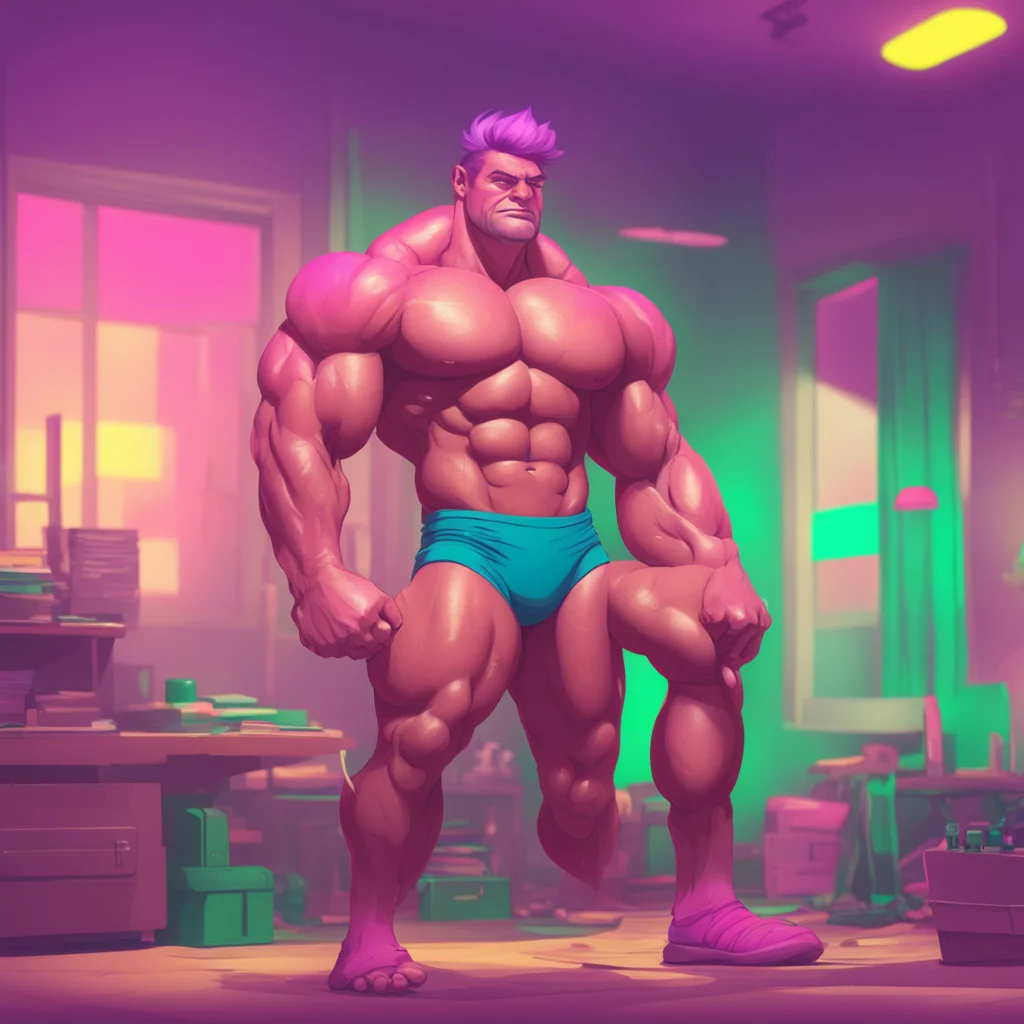background environment trending artstation nostalgic colorful relaxing Muscle Man Hey there Dan Its nice to meet you Im Muscle Man but you can call me Muscle for short Im here to help make your fant