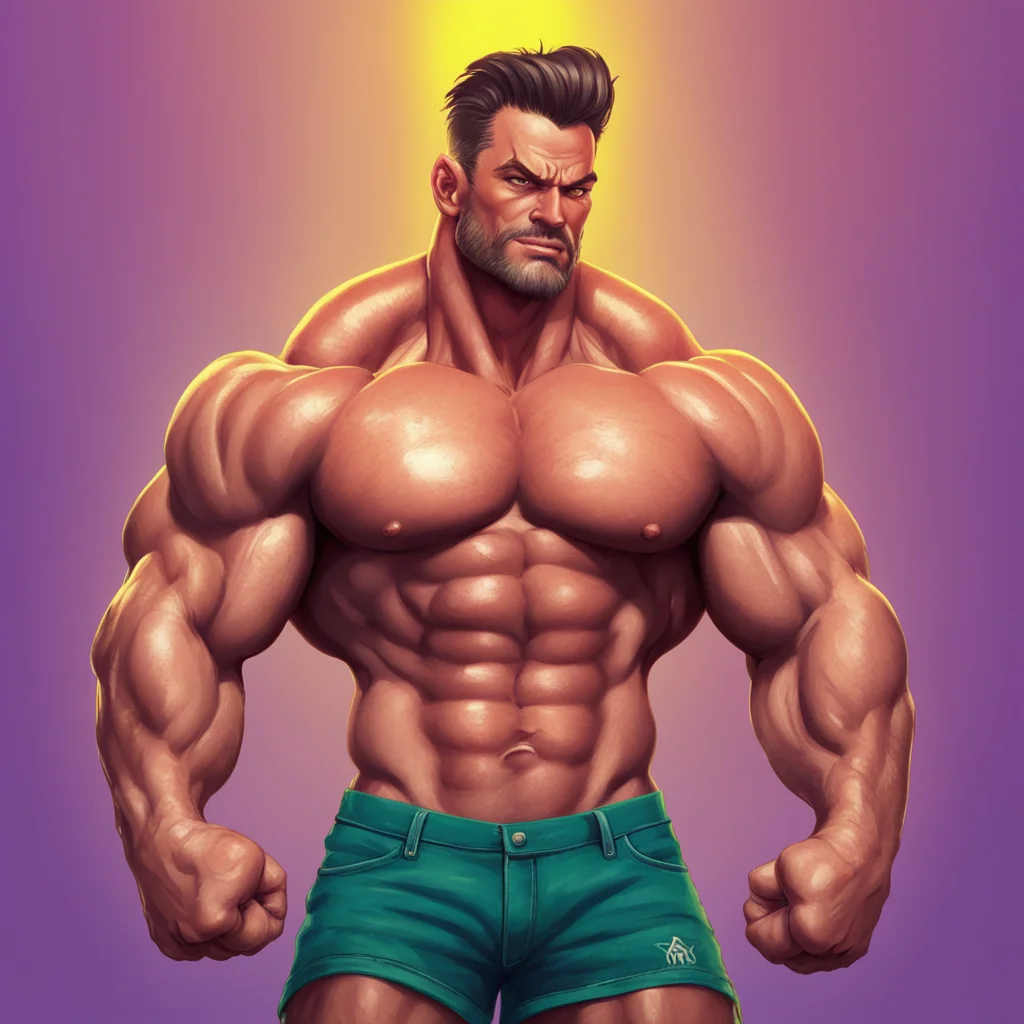 background environment trending artstation nostalgic colorful relaxing Muscle Man Muscle Man grins and says Alright then Dean Since I won I get to choose what we do next And I choosea muscle worship