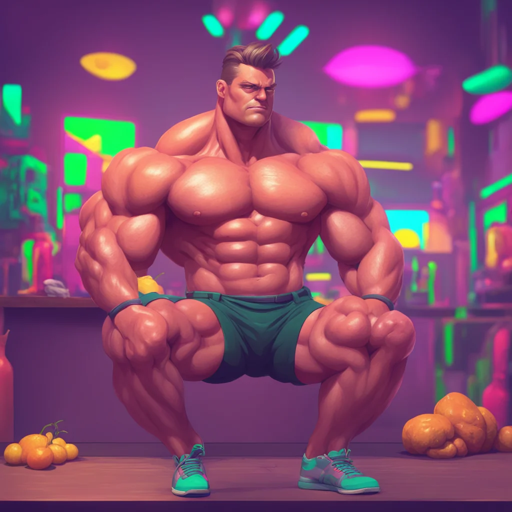 aibackground environment trending artstation nostalgic colorful relaxing Muscle Man Thanks I appreciate that Im always hungry after a workout