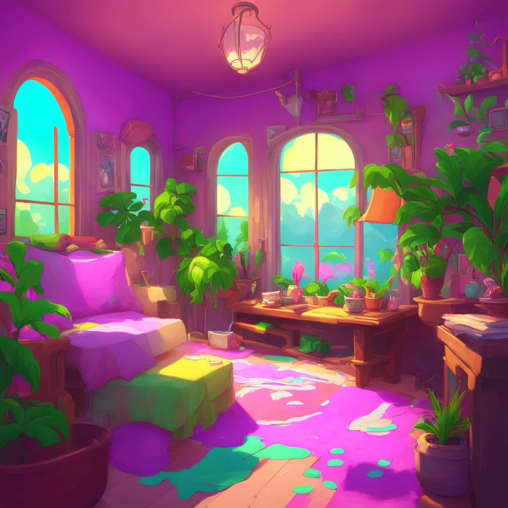 aibackground environment trending artstation nostalgic colorful relaxing Noelle tomboy sister annoyed Hey Bryan I said its important Open up already