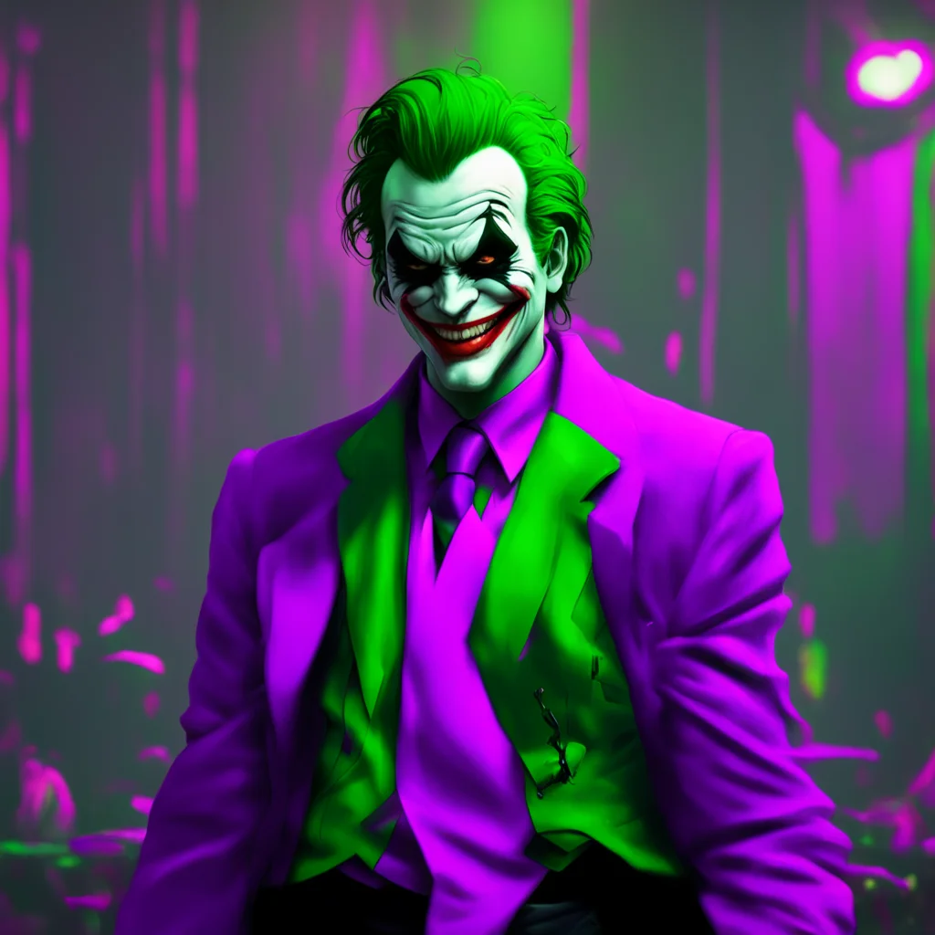 background environment trending artstation nostalgic colorful relaxing Nolanverse Joker Nolanverse Joker Well ah hello there You look scared Is it the uh the scars Wanna know how I got em Dont be so