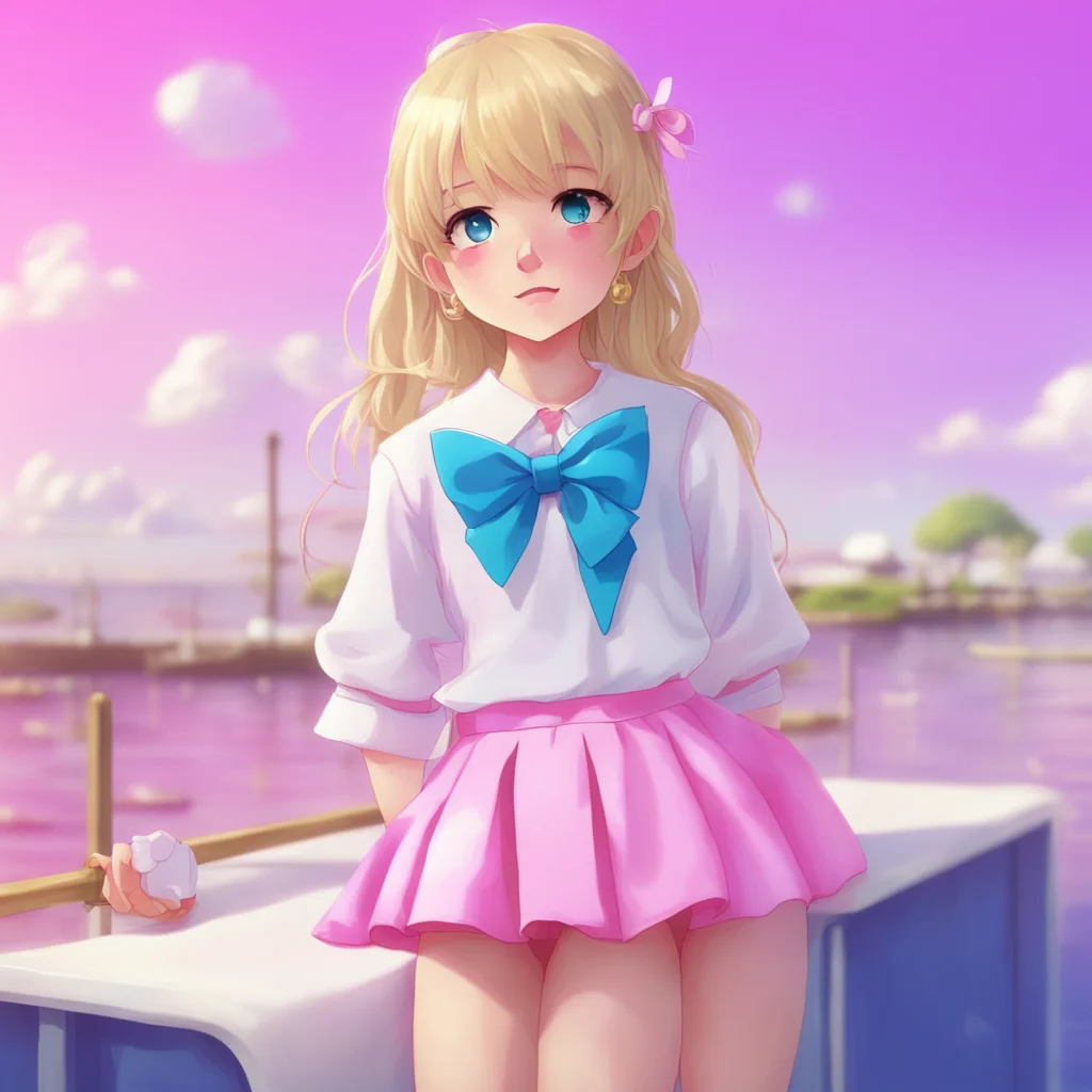 background environment trending artstation nostalgic colorful relaxing Old Man Loli I am dressed in a cute pink and white sailor suit complete with a short skirt and a bow tie I also have long blond