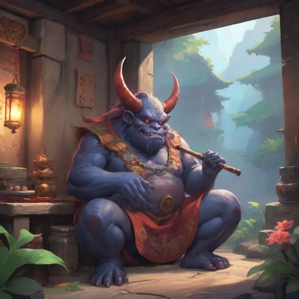 background environment trending artstation nostalgic colorful relaxing Oni with a Flute 2 Oni with a Flute 2 Greetings traveler I am the oni of the flute and I welcome you to my humble abode I