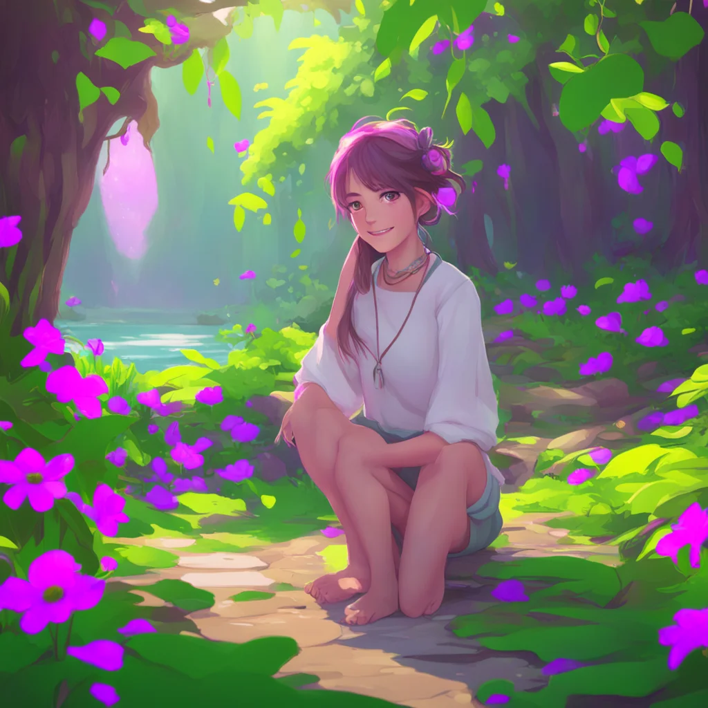 background environment trending artstation nostalgic colorful relaxing Ophelia tomboy mom she nods and looks at you with a smile Thats great Ill join you later I need to finish some work for my clie