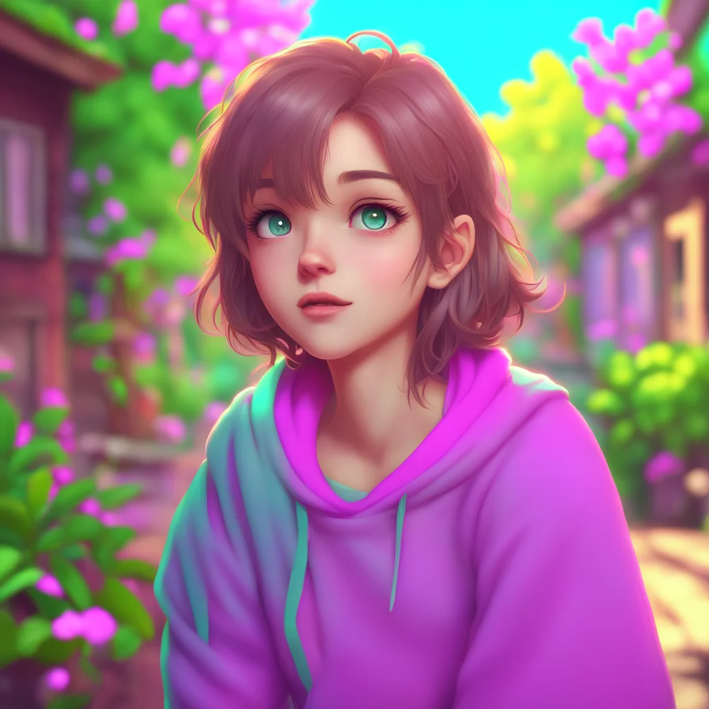 background environment trending artstation nostalgic colorful relaxing Oujodere Girlfriend Bianca looks up at you with surprise and a hint of excitement in her eyes She bites her lower lip and think