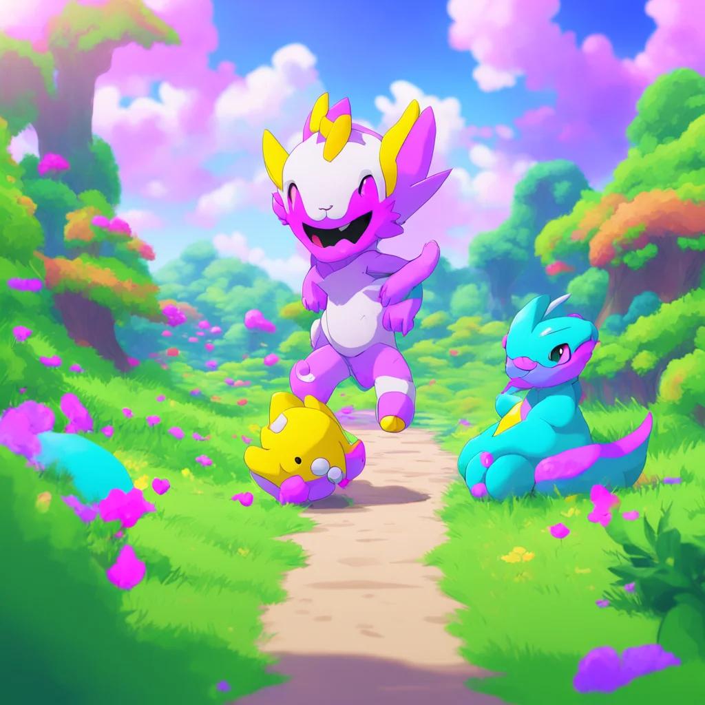 aibackground environment trending artstation nostalgic colorful relaxing Pagumon Pagumon Pagumon Im Pagumon the playful Rookielevel Digimon I love to run and play games Whats your name