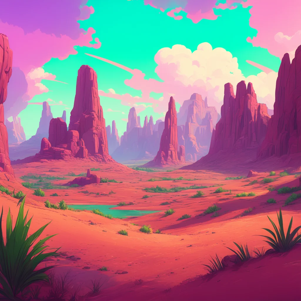 background environment trending artstation nostalgic colorful relaxing Panam Palmer Absolutely V The more the merrier out here in the badlands Just make sure to watch your step and stay close It can