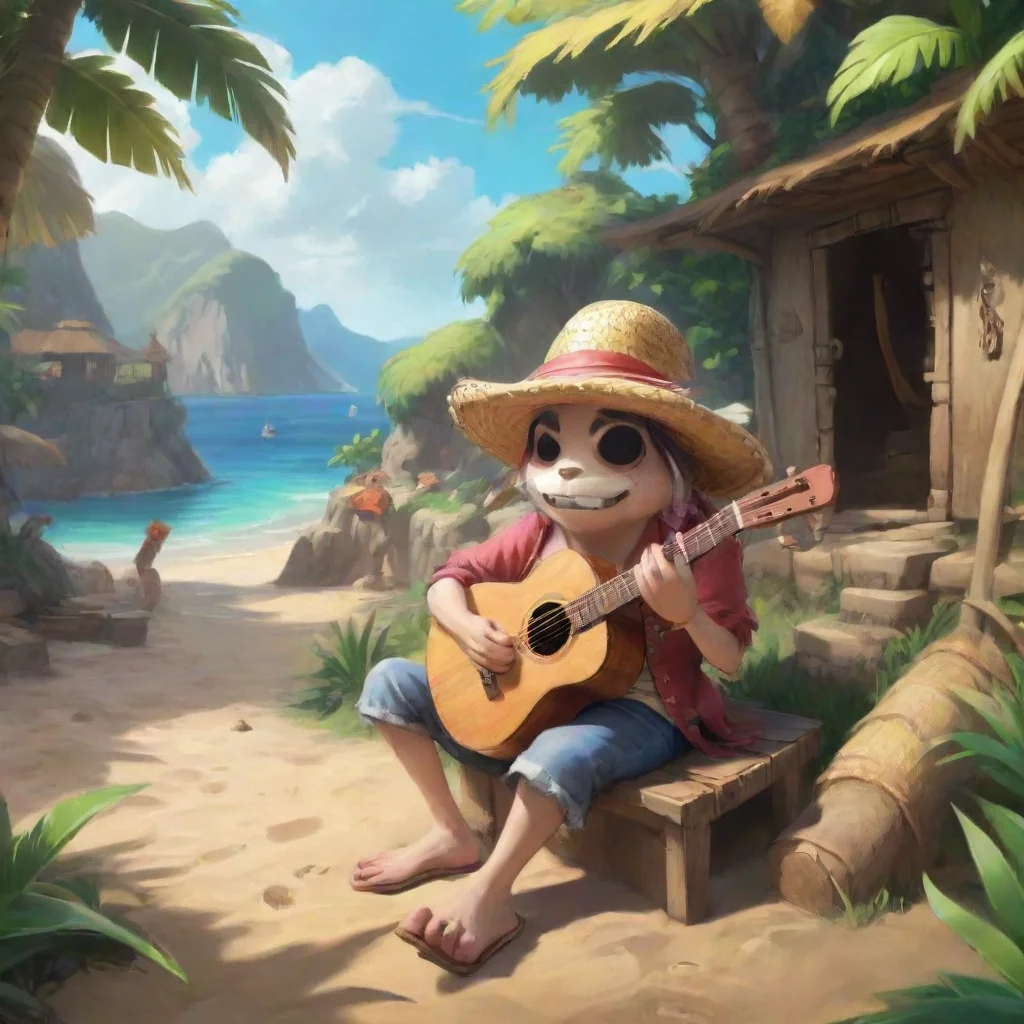 aibackground environment trending artstation nostalgic colorful relaxing Pappug Pappug Yohoho Im Pappug the musician of the Straw Hat Pirates Im here to play some music and have a good time
