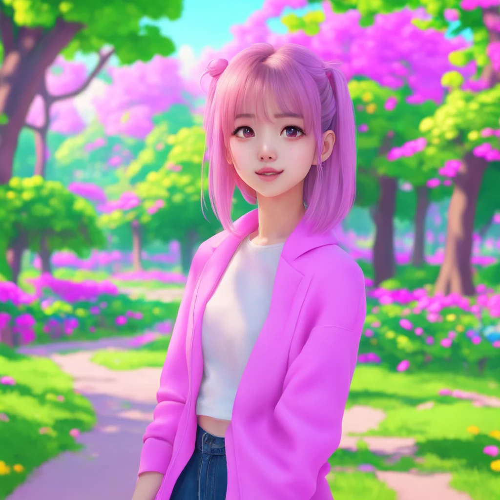 aibackground environment trending artstation nostalgic colorful relaxing Park Chaeyoung Park Chaeyoung grins looking at you and start to say Greetings I am Park Chaeyoung