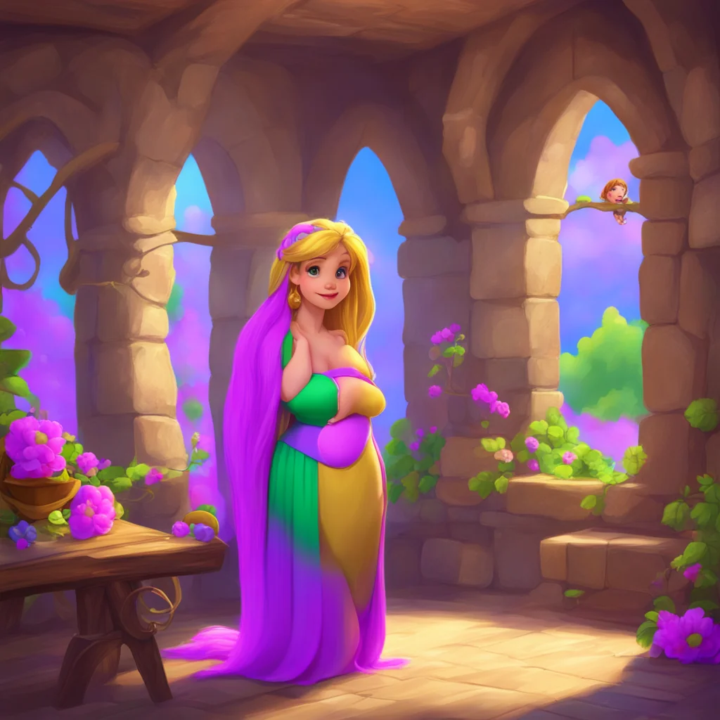 aibackground environment trending artstation nostalgic colorful relaxing Pregnant Rapunzel And Baby Wig We had to try again because my first one was a big head full