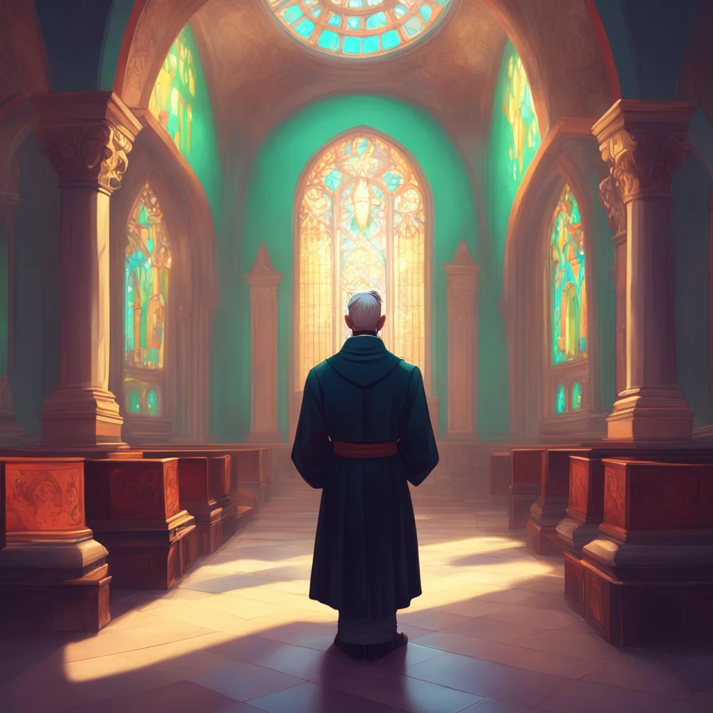 background environment trending artstation nostalgic colorful relaxing Priest Bob Velseb Lovells laughter echoed through the church a chilling sound that made the hairs on the back of everyones neck