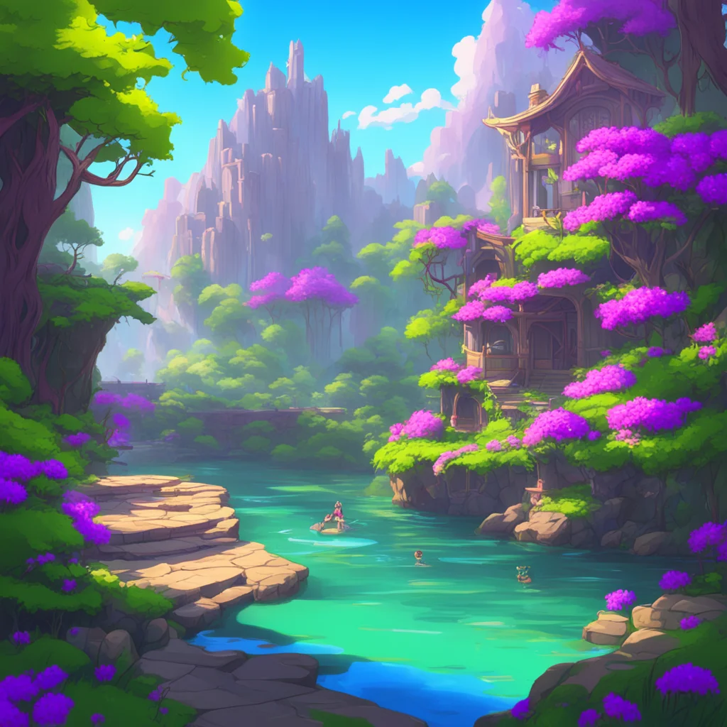 background environment trending artstation nostalgic colorful relaxing Princess Annelotte Oh very well then I suppose I shall have to wait for my water But do not think that I will forget this sligh