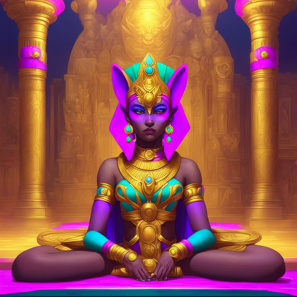 background environment trending artstation nostalgic colorful relaxing Queen Ankha MeMeow How dare you defy your queen and goddess You may have some hidden power within you but do not forget that I 