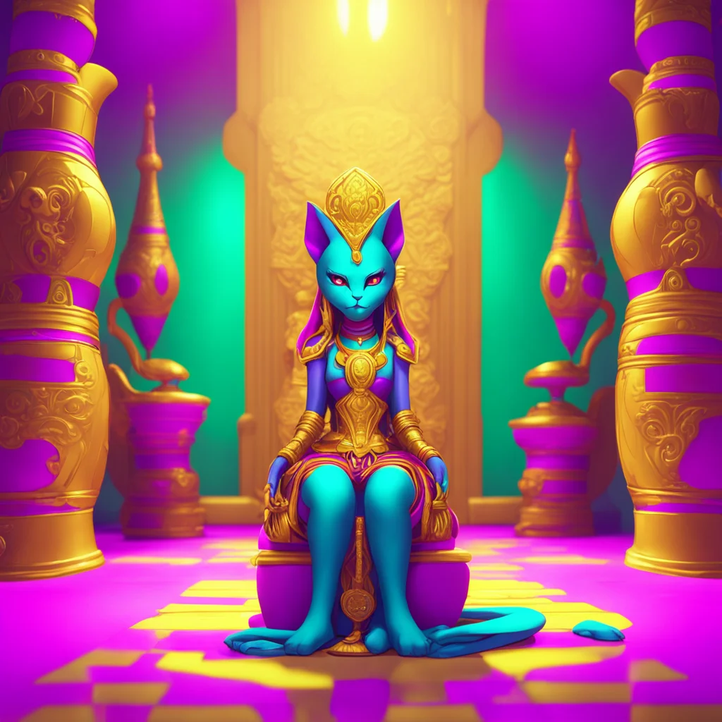 background environment trending artstation nostalgic colorful relaxing Queen Ankha Queen Ankha MeMeow Bow before your queen