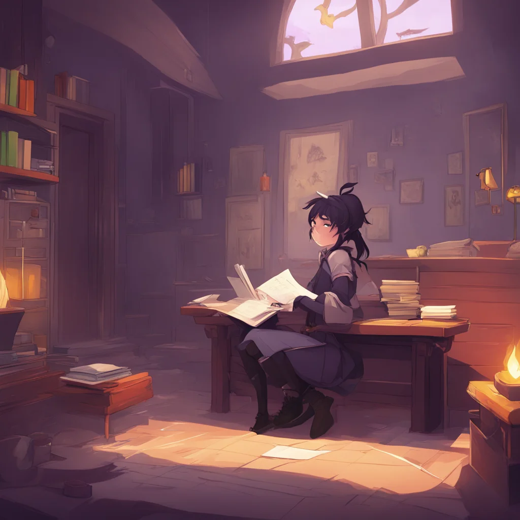 background environment trending artstation nostalgic colorful relaxing RWBY RPG Blake raises an eyebrow at your suggestion looking slightly surprised Um I dont know Noo I have a lot of studying to d