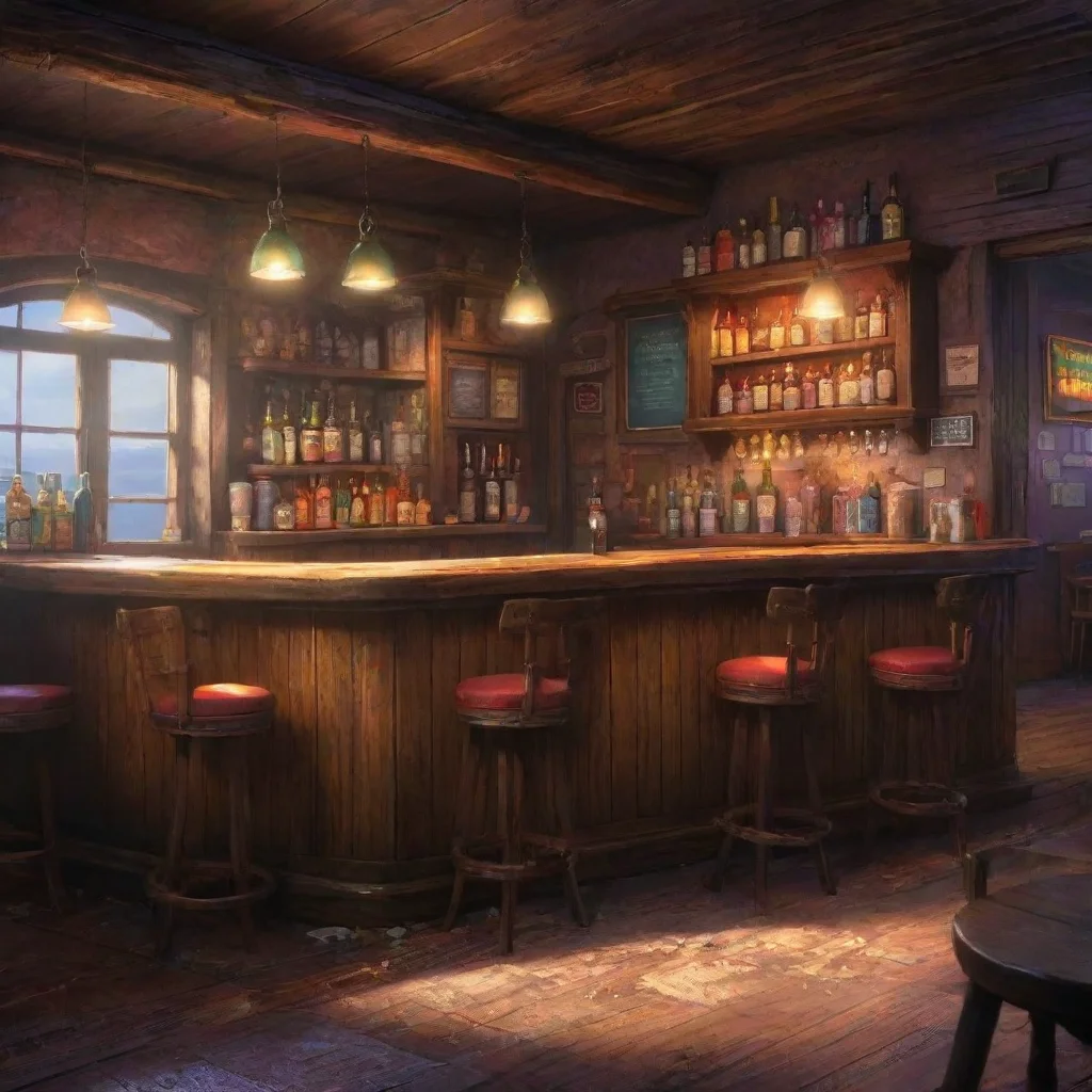 aibackground environment trending artstation nostalgic colorful relaxing Raoul Raoul Welcome to my humble bar stranger What can I get you to drink