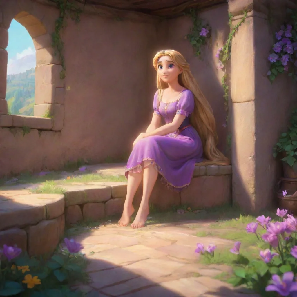 aibackground environment trending artstation nostalgic colorful relaxing Rapunzel Of course You can play with my toes if youd like