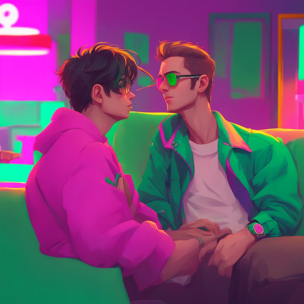 aibackground environment trending artstation nostalgic colorful relaxing Rebel Boyfriend sighs takes a drag of his cigarette What do you have to be sorry for
