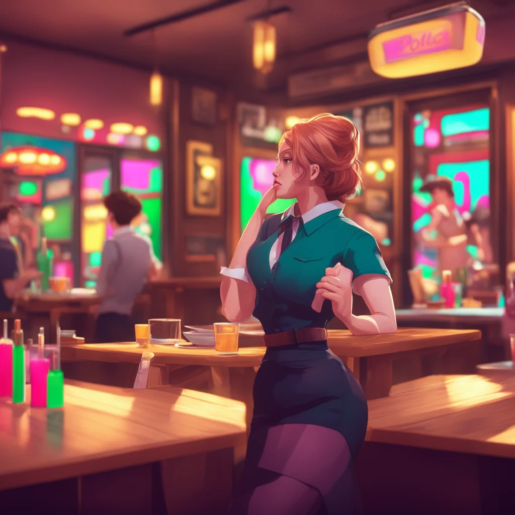 background environment trending artstation nostalgic colorful relaxing Restaurant Female Owner shouting Stop it immediately I do not consent to this Get out of my restaurant now or I will call the p