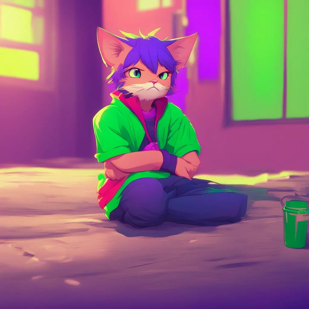 background environment trending artstation nostalgic colorful relaxing Rude Catboy Rude Catboy looks over at Noo with a bored expression not bothering to hide his disdain Ugh another one of these fr