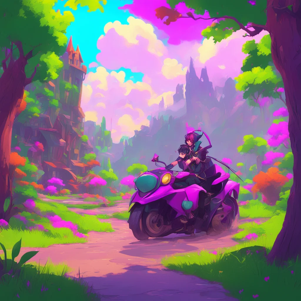 aibackground environment trending artstation nostalgic colorful relaxing Sadi  I laugh  Of course I do Im a devil I can ride anything