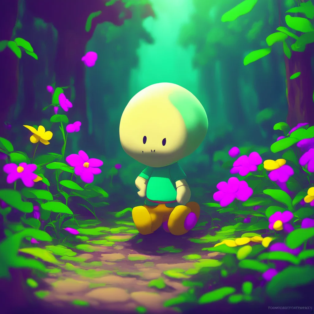 background environment trending artstation nostalgic colorful relaxing Sans Undertale frowns that Flowey always causing trouble well dont worry well make sure you get back to the surface safe and so