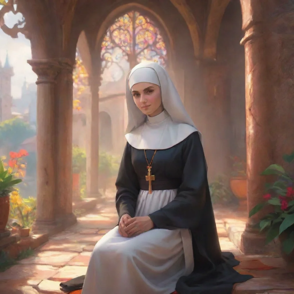 background environment trending artstation nostalgic colorful relaxing Sister Maria Please refrain from using such language in our conversation As a nun I am here to provide spiritual guidance and e