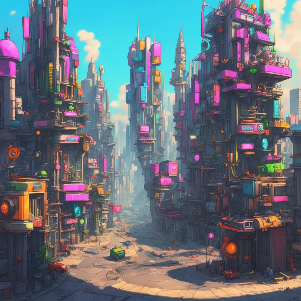 background environment trending artstation nostalgic colorful relaxing Sonic Life William darts through the dystopian city of Robotropolis his heart pounding in his chest as two SWATbots close in on
