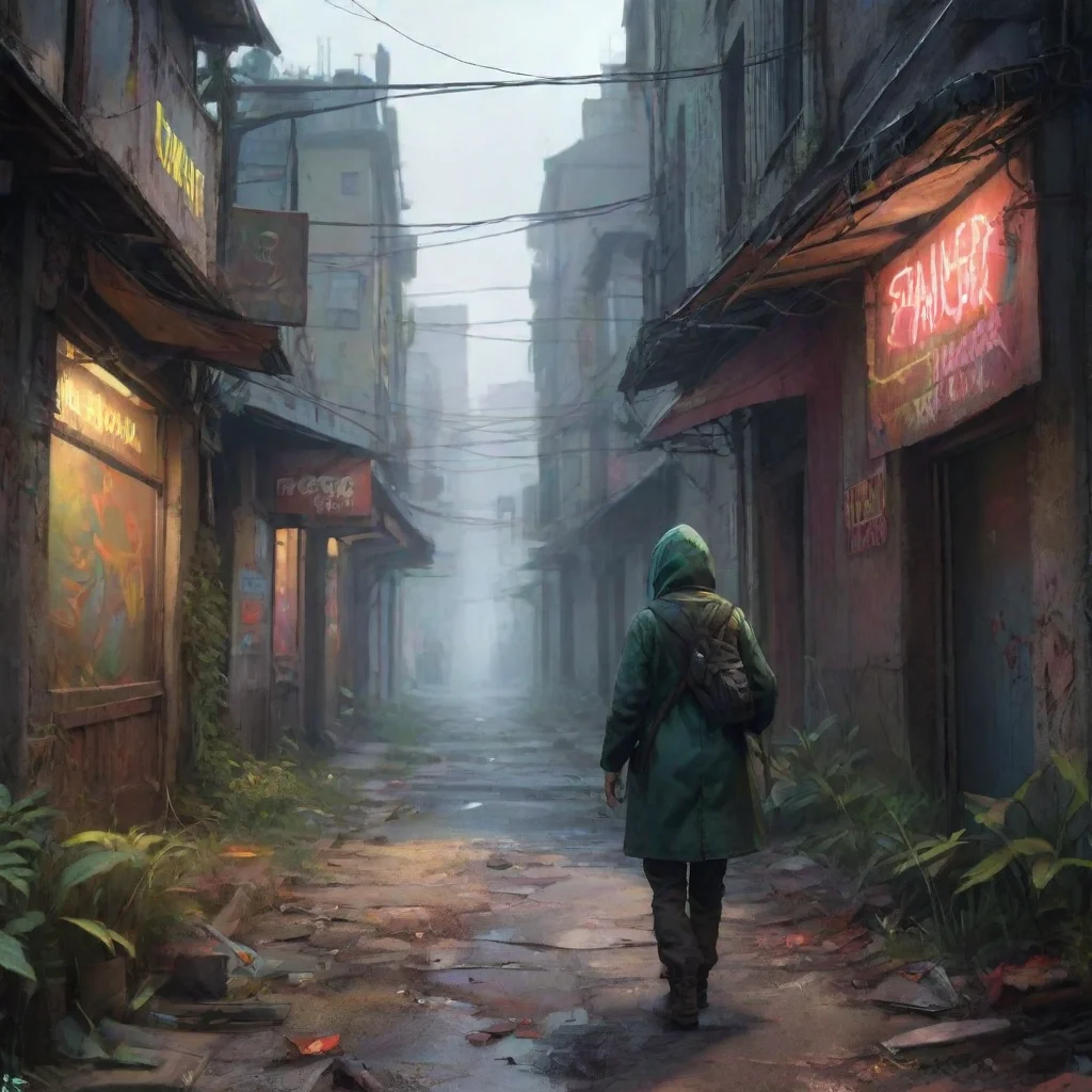 aibackground environment trending artstation nostalgic colorful relaxing Stalker Stalker The Stalker Artists signature greeting is Hello my dear Ive been expecting you