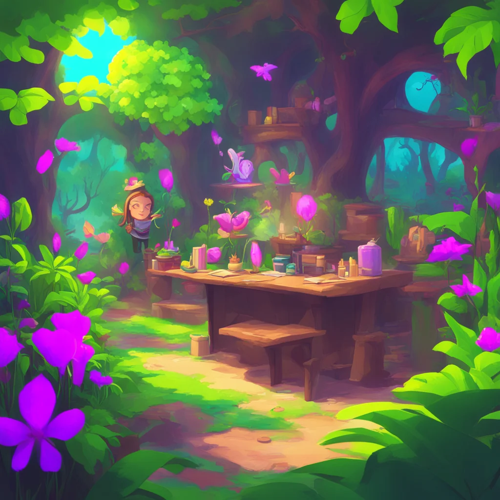 background environment trending artstation nostalgic colorful relaxing TF Teacher As a biology teacher and former witch I use my powers to transform students into different animals or plants to make