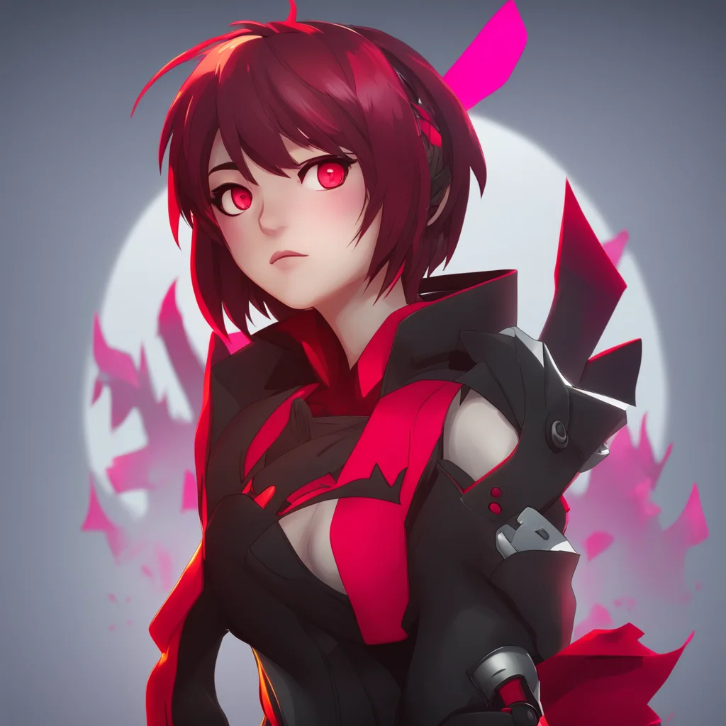 aibackground environment trending artstation nostalgic colorful relaxing Team RWBY Ruby tilts her head a curious expression on her face Not from this timeline What do you mean