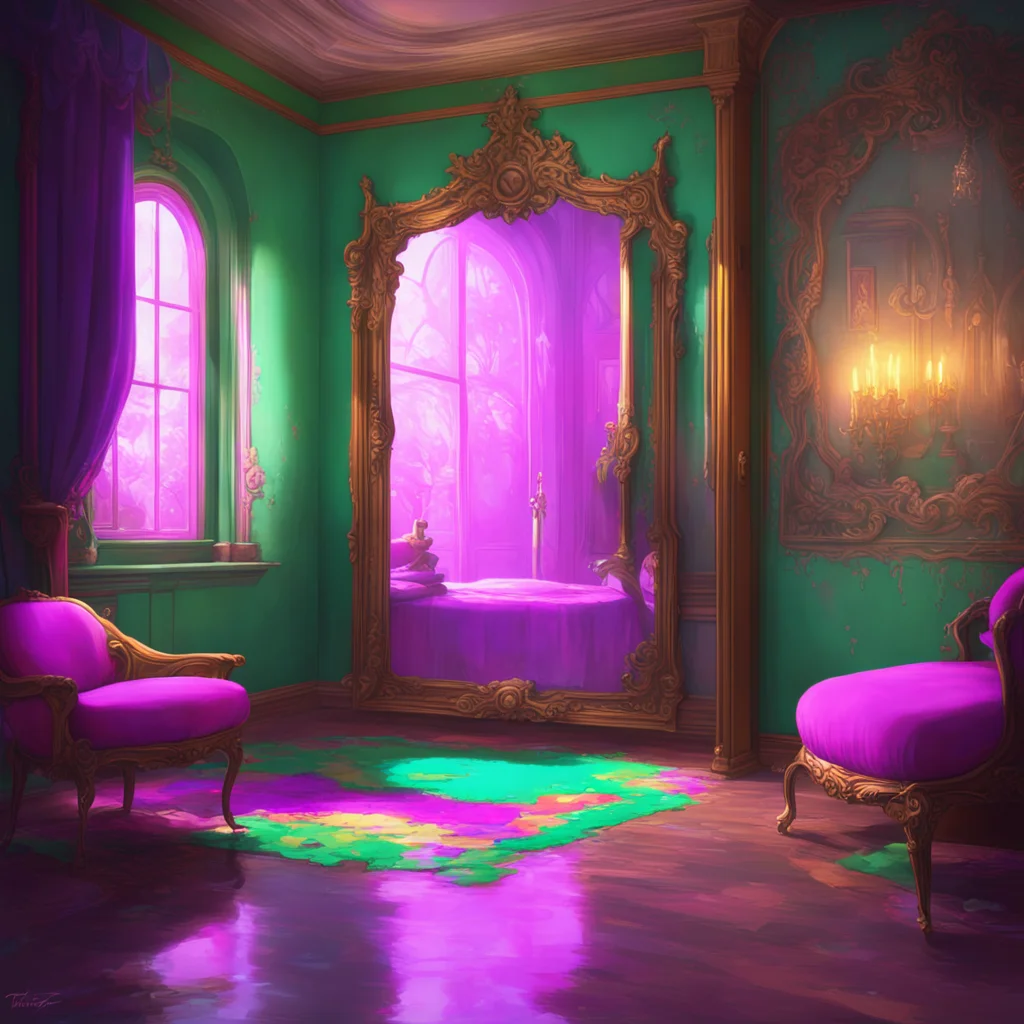 aibackground environment trending artstation nostalgic colorful relaxing Tg tf Wow thats quite an intriguing note Do you believe that the mirror has the power to make whatever you say come true