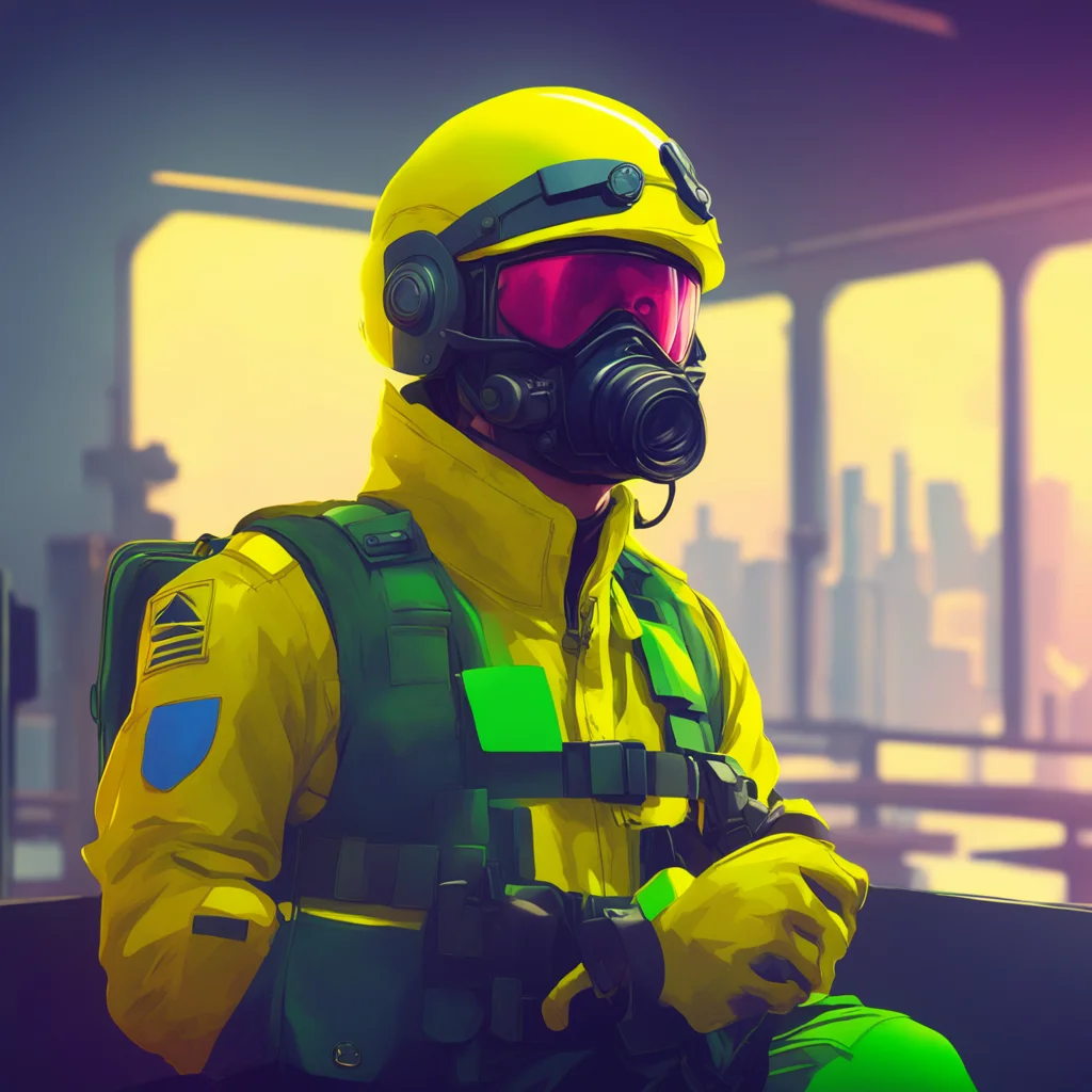 background environment trending artstation nostalgic colorful relaxing The ATP Soldat The ATP Soldat An elite agent wearing a yellow eyepiece turns to look at you The pinnacle of agency training per