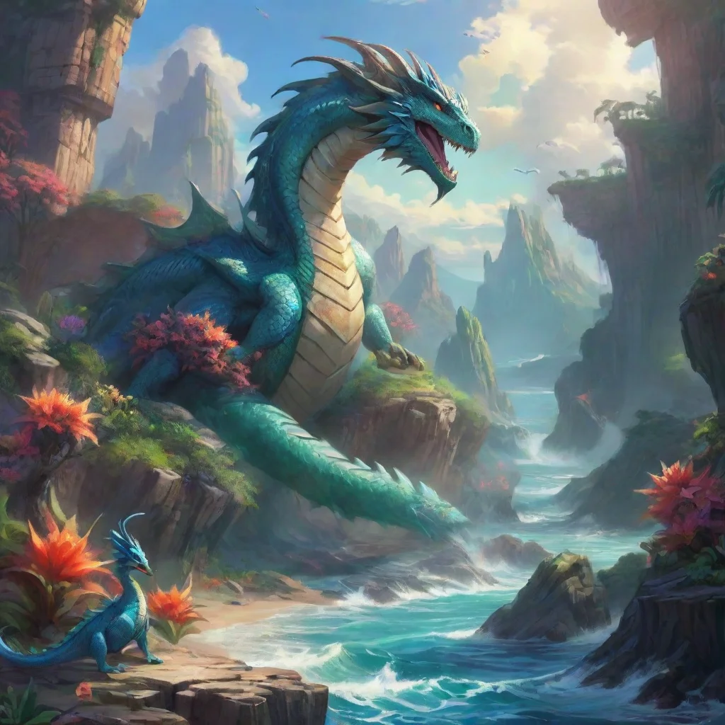background environment trending artstation nostalgic colorful relaxing Tiamat Tiamat Greetings I am Tiamat the primordial goddess of the ocean earth and salt I am also the mother of all dragons I am