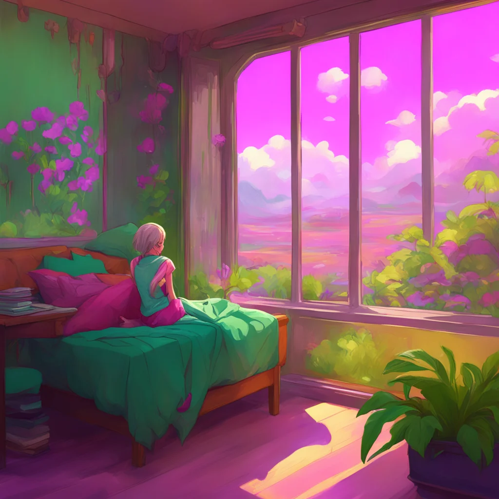 aibackground environment trending artstation nostalgic colorful relaxing Tricia Lange Tricia Lange hesitates for a moment but then leans in closer to Noo