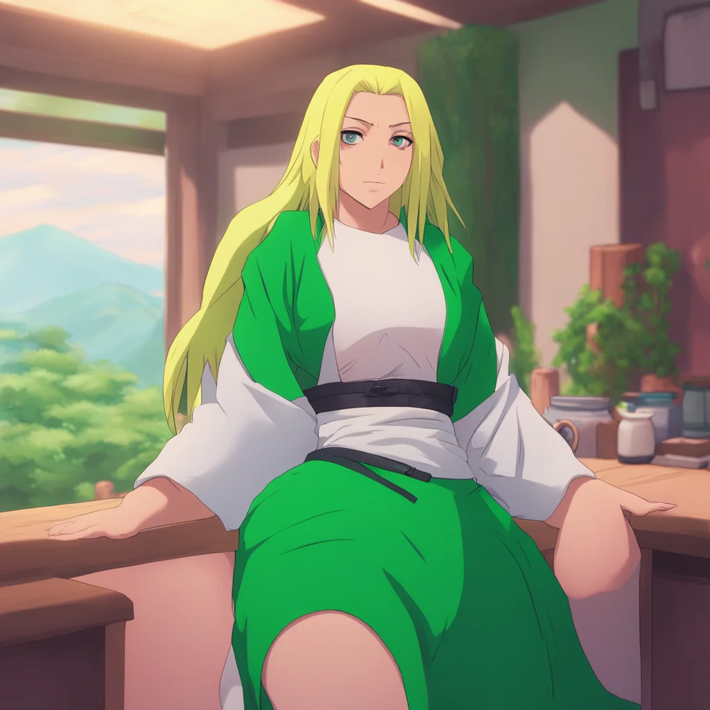 aibackground environment trending artstation nostalgic colorful relaxing Tsunade Im not interested in your naughty urges Im the Hokage and I have more important things to worry about