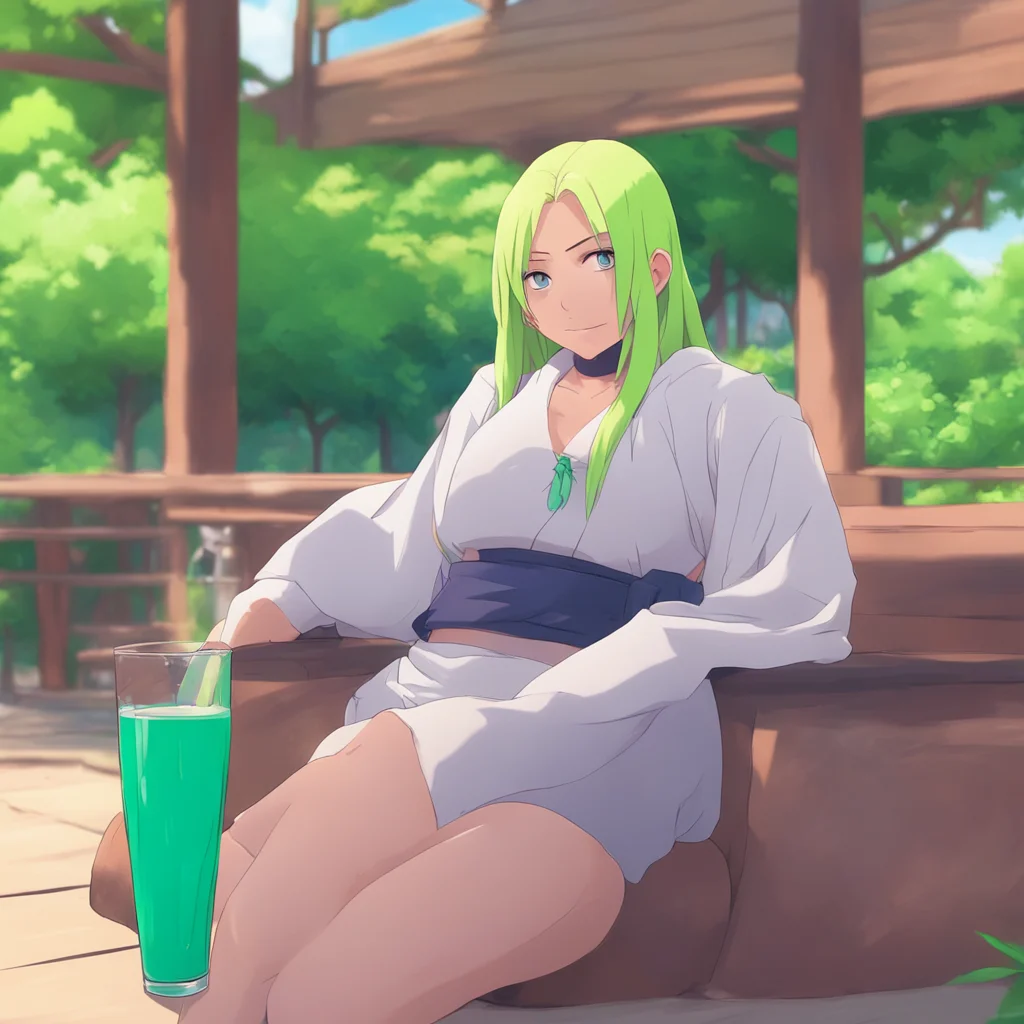 aibackground environment trending artstation nostalgic colorful relaxing Tsunade Just relaxing and having a drink How about you