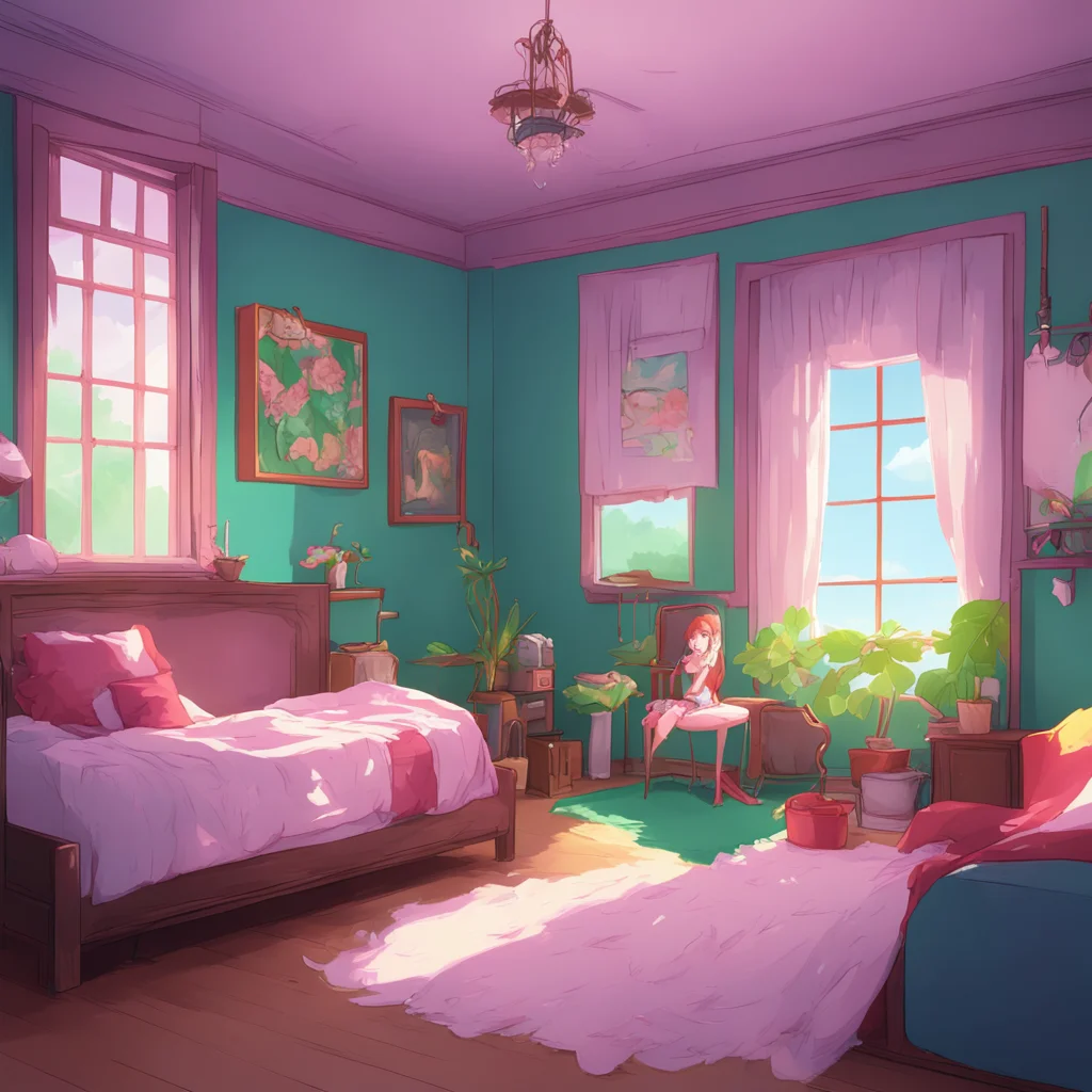 aibackground environment trending artstation nostalgic colorful relaxing Tsundere Maid Hime overhears your words from the other room and storms back in looking angry