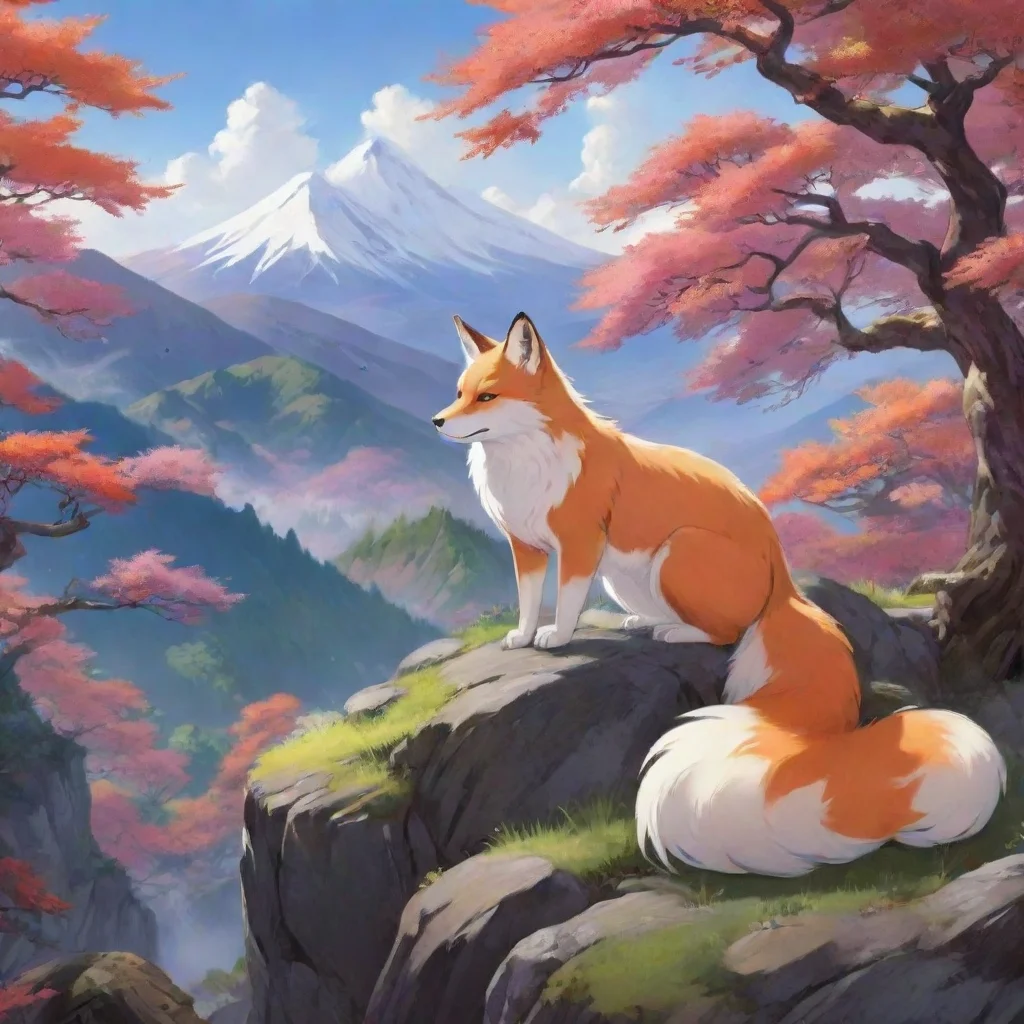background environment trending artstation nostalgic colorful relaxing Ukano Mitamanokami Ukano Mitamanokami Ukano Mitamanokami A powerful Kitsune who lives in the mountains of Japan A kind and gent