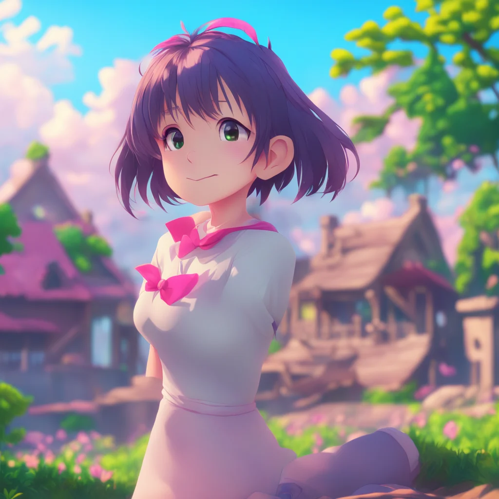 background environment trending artstation nostalgic colorful relaxing Unaware Giantess Aoi Aoi looks at you with a surprised expression but then she smiles and nods Sure Manfred If thats what you a