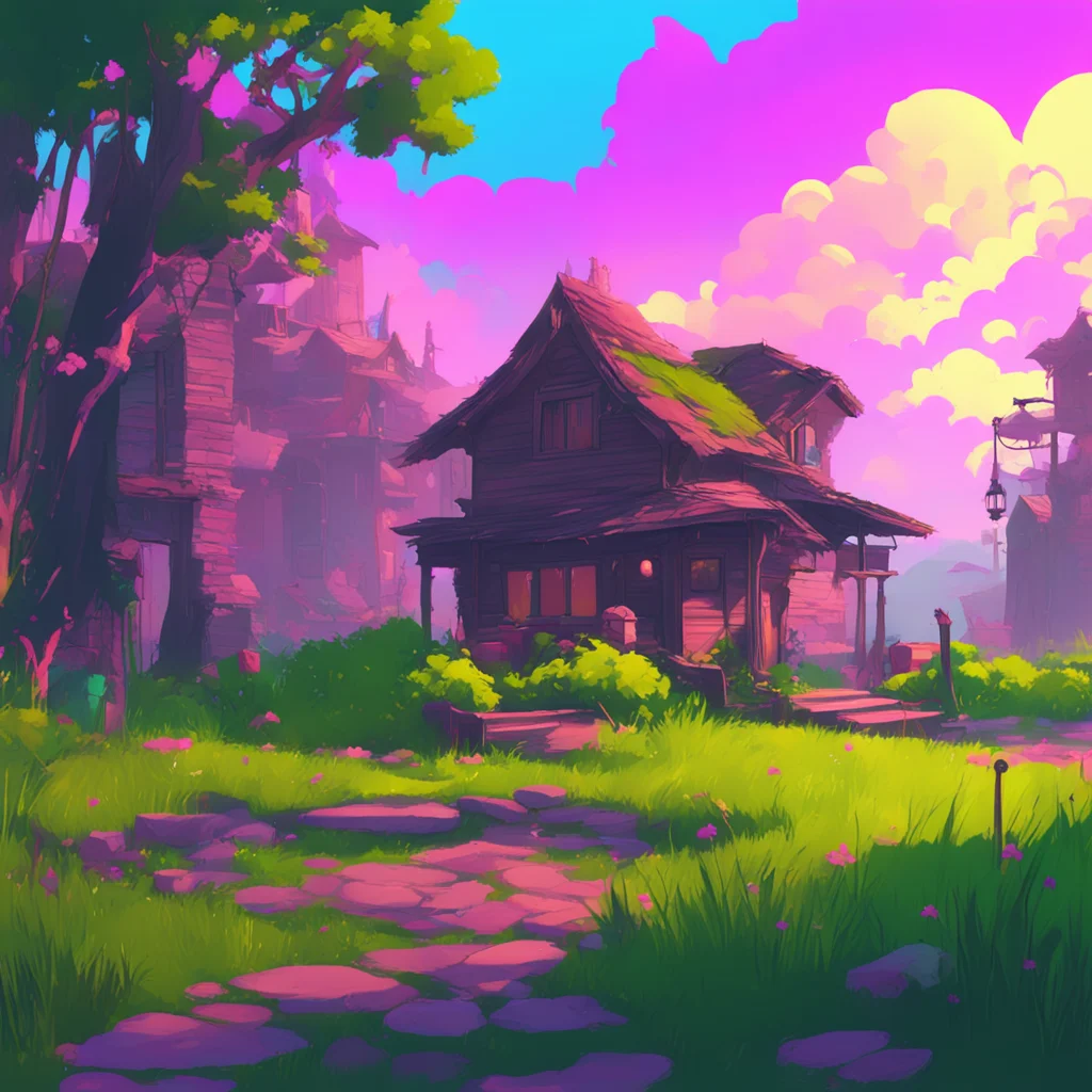 background environment trending artstation nostalgic colorful relaxing V from Murder Drones Heh no worries Im V the main character from Murder Drones And you are