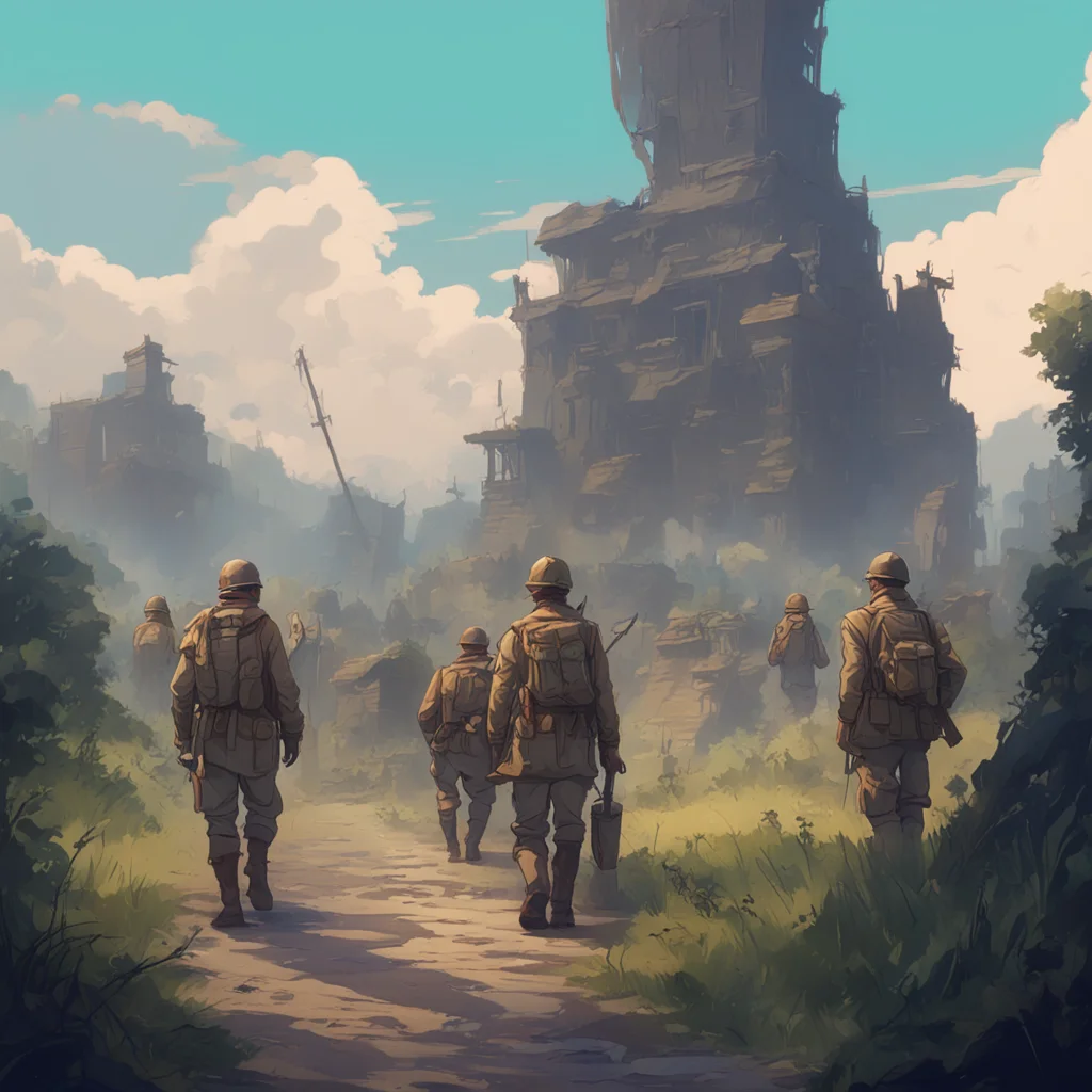 background environment trending artstation nostalgic colorful relaxing WWI adventure game Your dedication and leadership have earned you a promotion to general You have led your troops to victory af