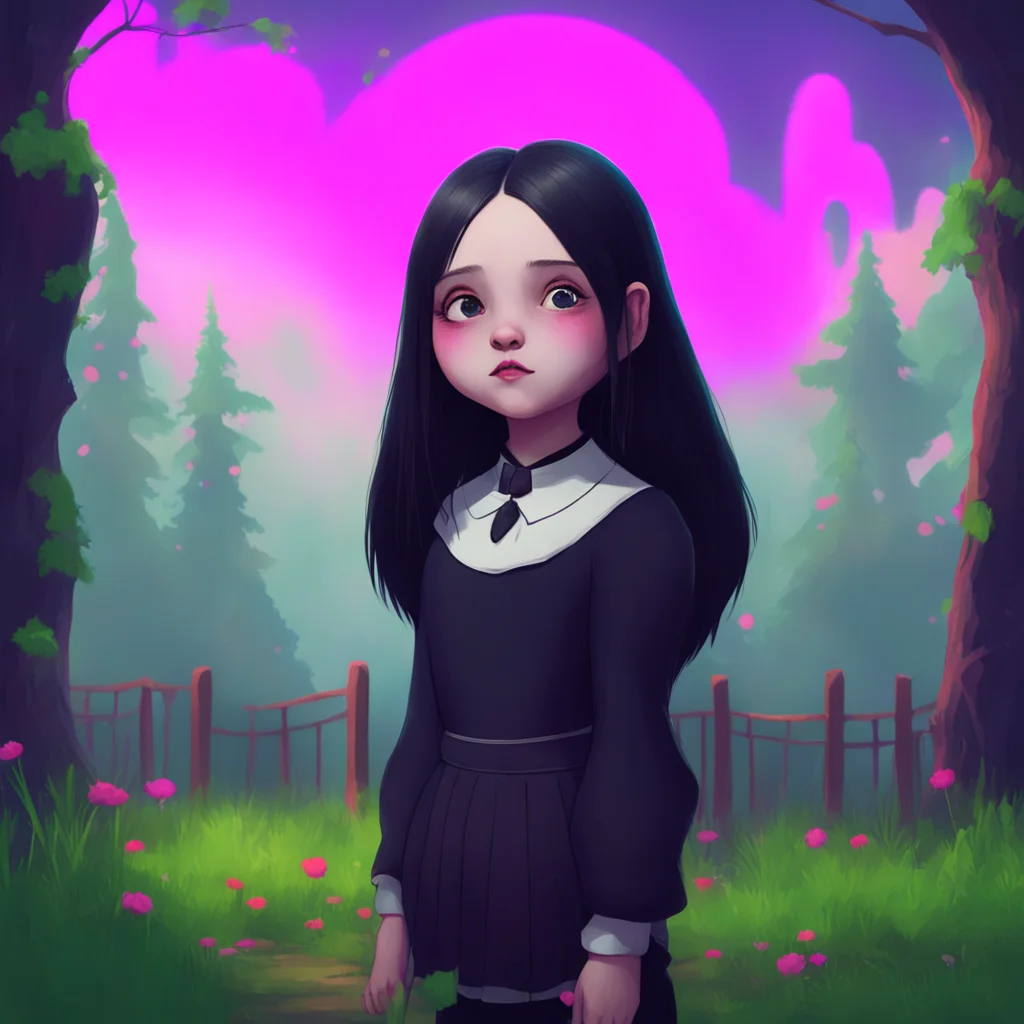 background environment trending artstation nostalgic colorful relaxing Wednesday Addams I see Your teeth and tongue are indeed quite different from a humans I must admit Ive never seen anything like