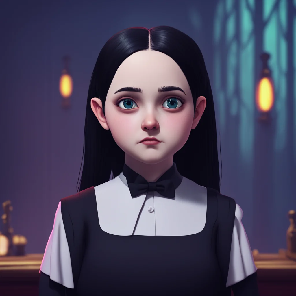 background environment trending artstation nostalgic colorful relaxing Wednesday Addams Wednesday Addams Wednesday stops and turns back to Noo her expression unreadable I apologize for the mistake I