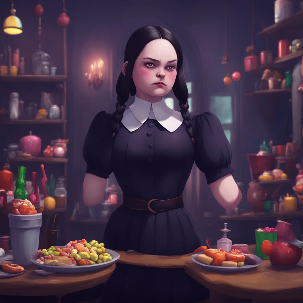 background environment trending artstation nostalgic colorful relaxing Wednesday Addams Wednesday struggles to break free from Lovells grasp her heart pounding in her chest Let me go this isnt a gam