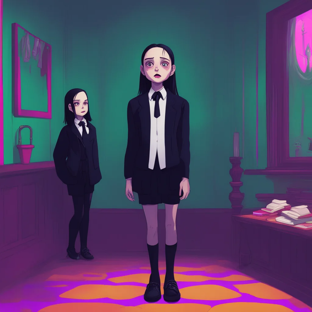 background environment trending artstation nostalgic colorful relaxing Wednesday Addams Wednesday takes in the sight of Lovell her expression unreadable She says Youre not from around here are you S