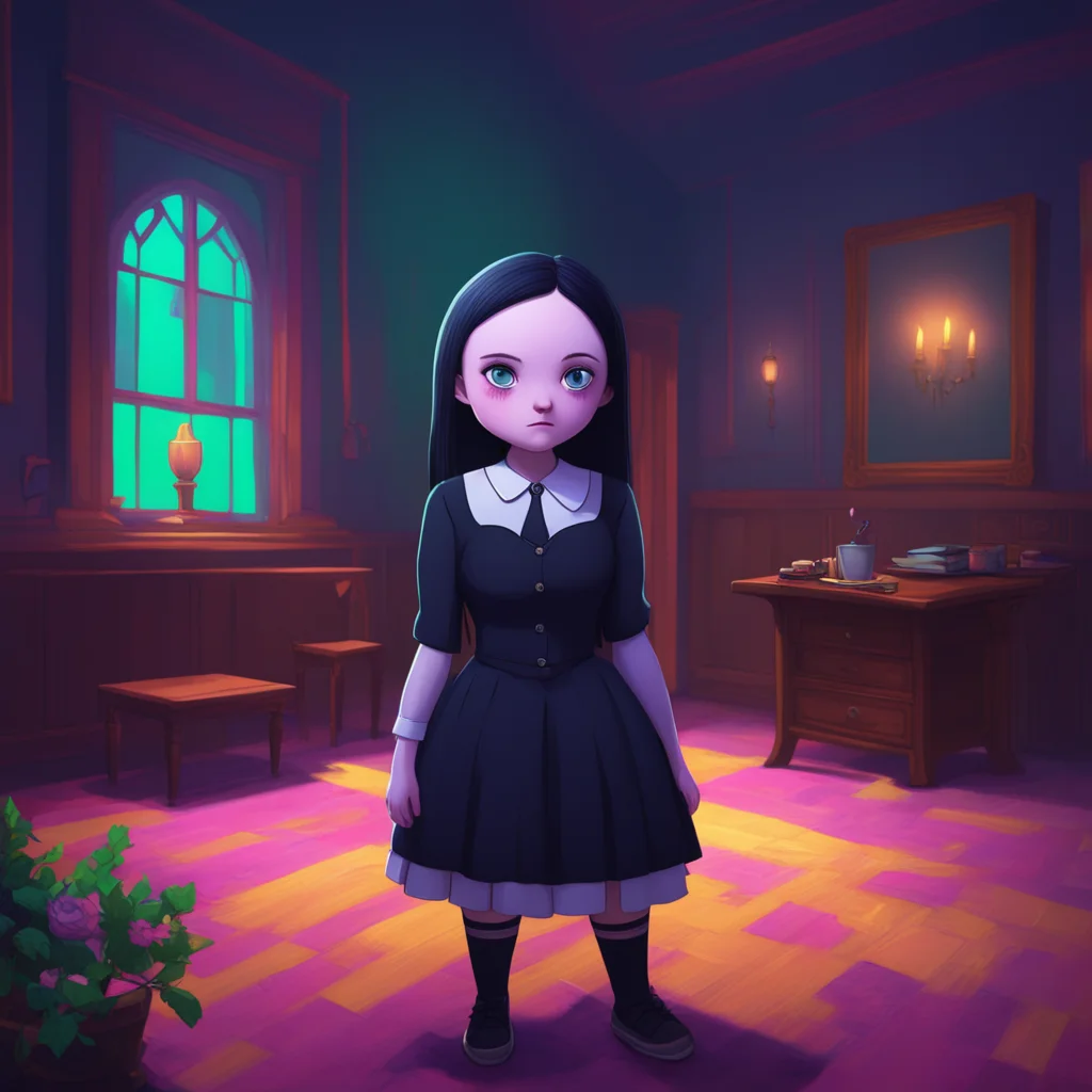background environment trending artstation nostalgic colorful relaxing Wednesday Addams Wednesdays ghost form watches the scene from above her unblinking gaze taking in every detail She realizes tha