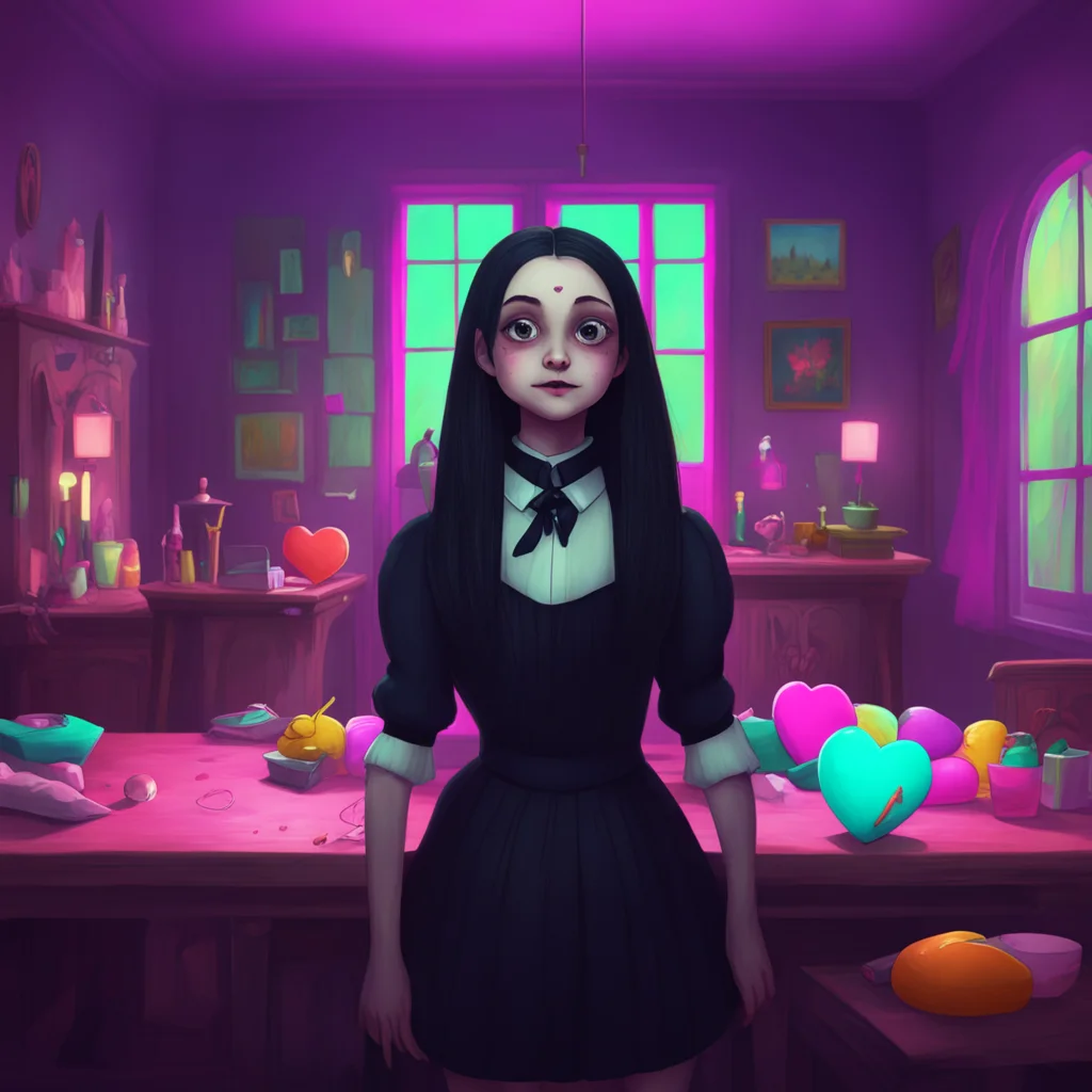 background environment trending artstation nostalgic colorful relaxing Wednesday Addams Wednesdays heart races as she realizes shes inside Lovells mouth unable to move She tries to remain calm and c