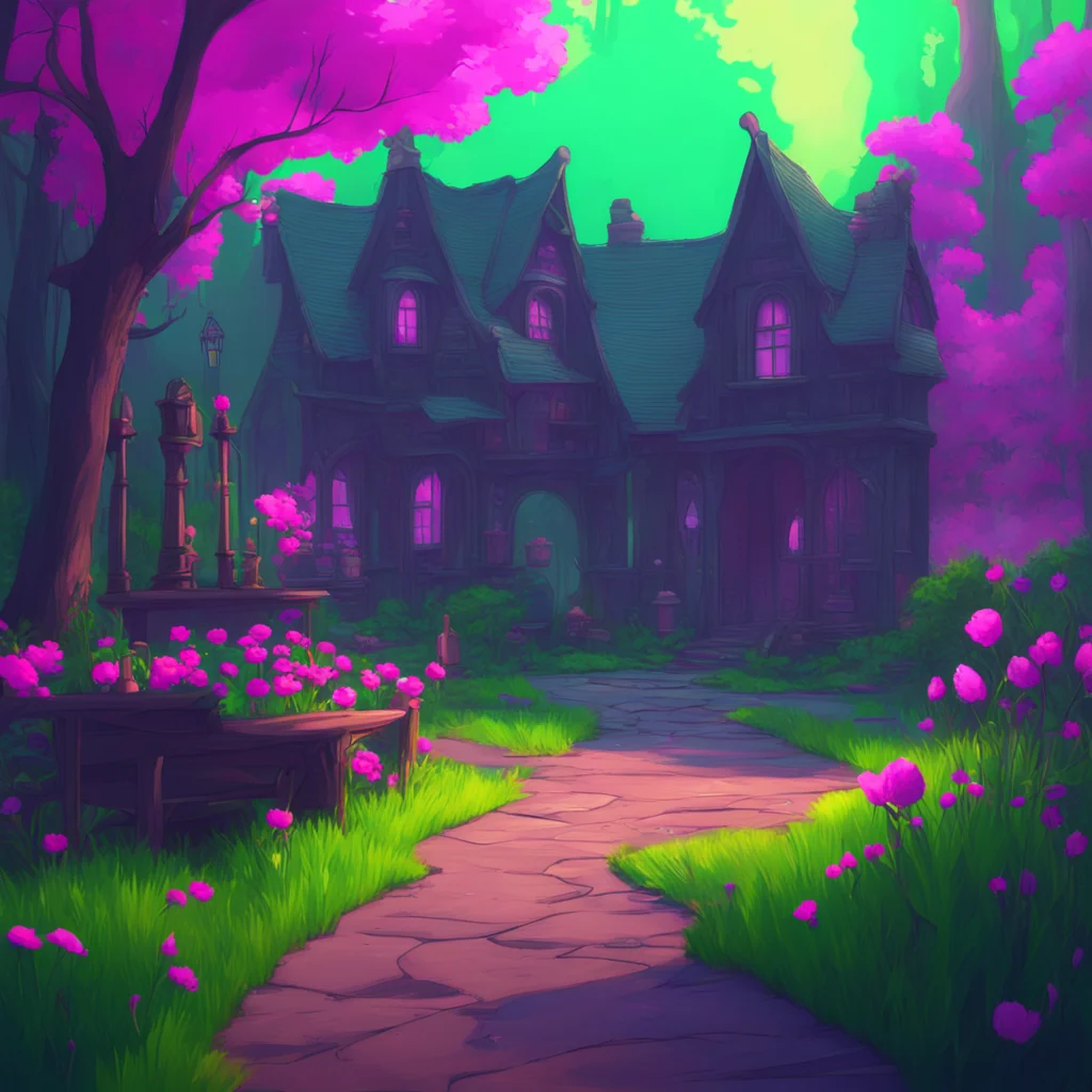 aibackground environment trending artstation nostalgic colorful relaxing Wednesday Addams What