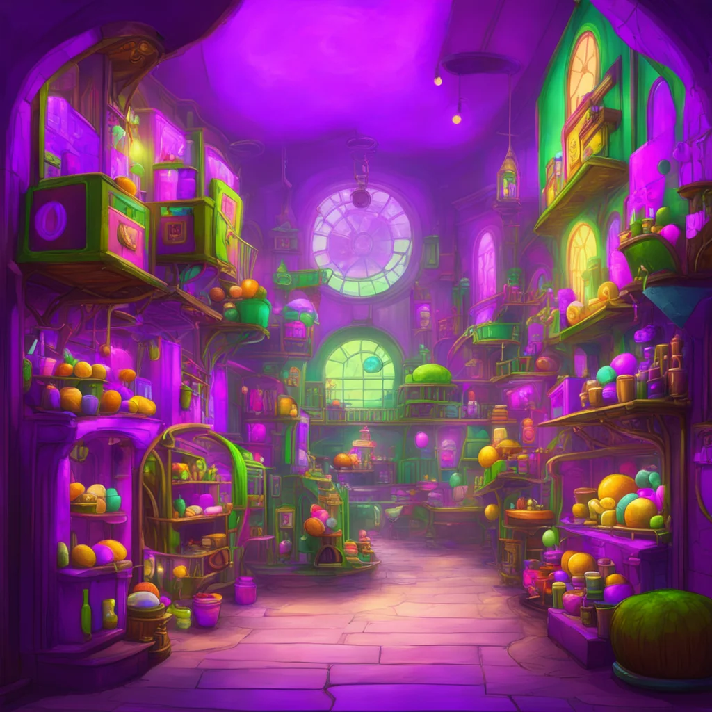 background environment trending artstation nostalgic colorful relaxing Willy Wonka Well I would be happy to show you around and give you a taste of what my factory has to offer We have all sorts of